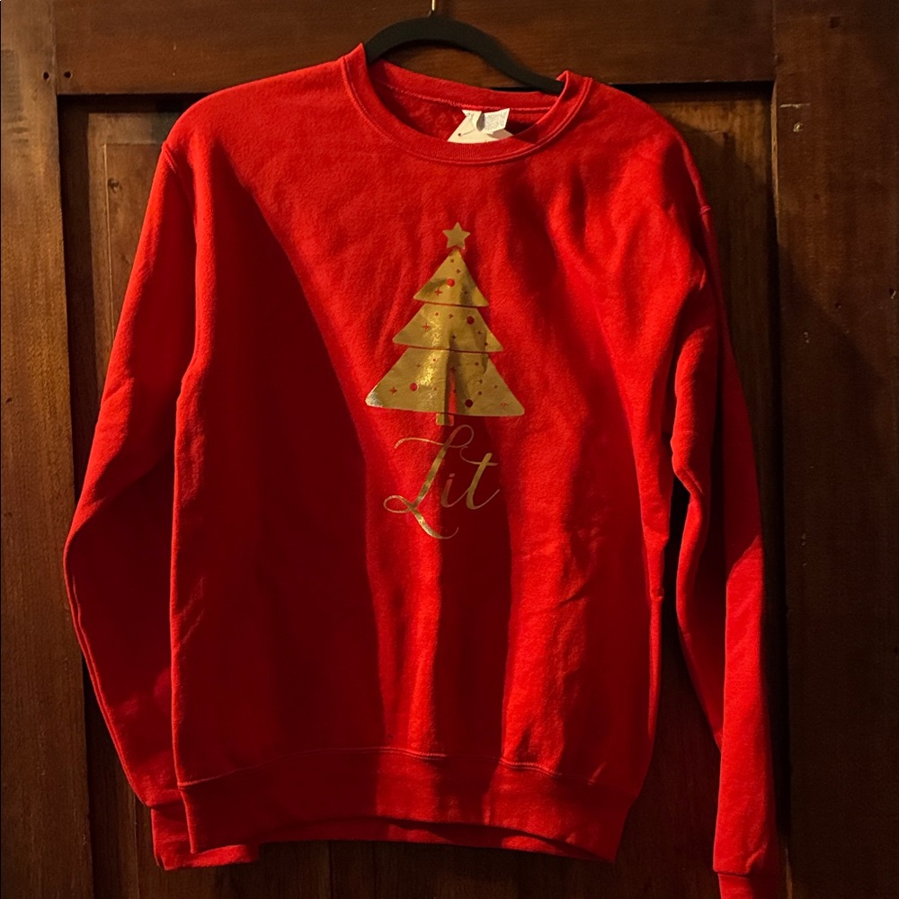 Jerzees Red “Lit” Sweatshirt